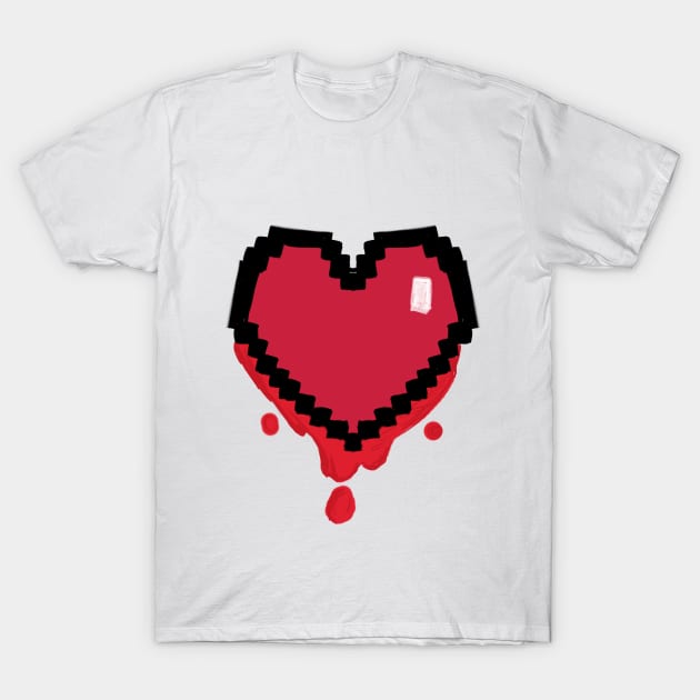 Bleeding Heart T-Shirt by supernekocatchandeluxepro